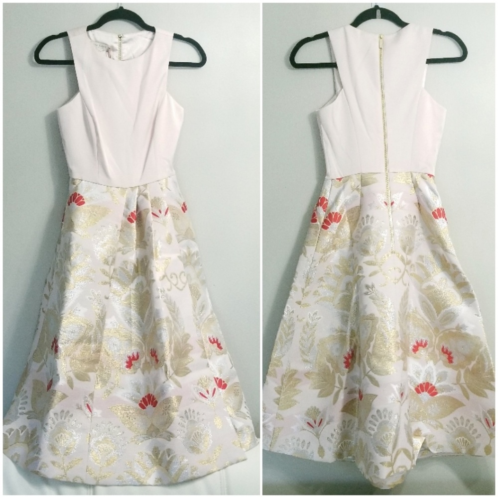 💥LAST 1💥NWT TED BAKER OPULENT ORIENT MIDI DRESS - Picture 6 of 8
